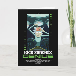 Carte Rick Sanchez Genius Citation Graphique