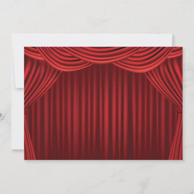 Carte Rideaux en scène rouge (Devant)