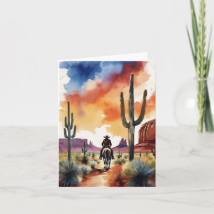 Carte Rider à Dusk Cowboy