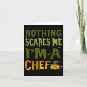 Carte Rien ne me fait peur Je suis un chef Costume Hallo