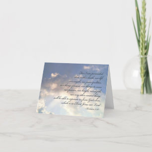 Carte Rien ne peut nous séparer de l'amour de Dieu, l'ho