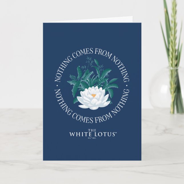 Carte Rien Ne Vient De Rien - Le Lotus Blanc (Devant)