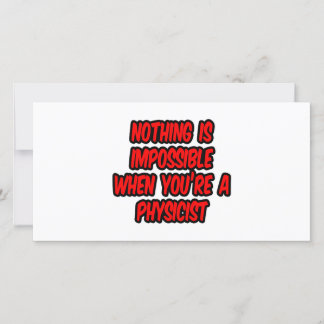 Carte Rien N'Est Impossible...Physicien