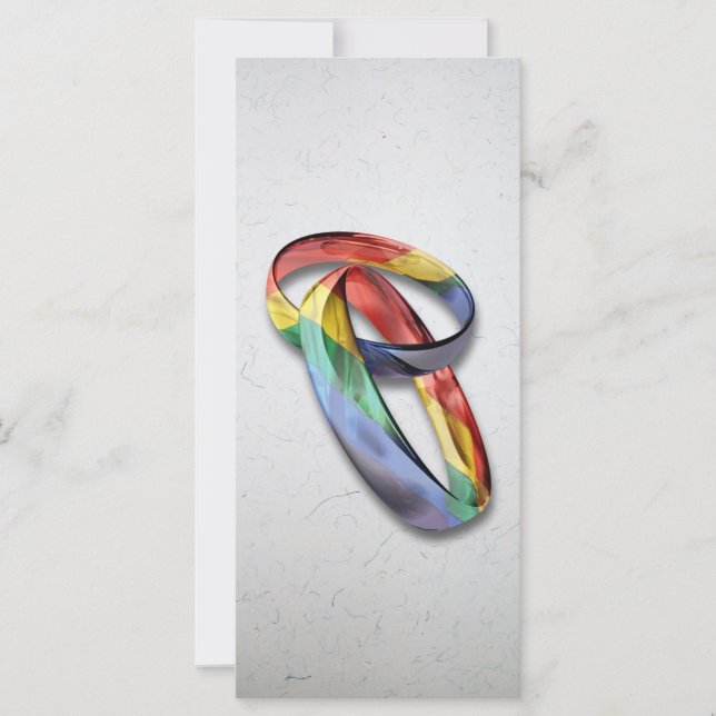 Carte Rings de Rainbow Wedding pour l'Equality (Devant)