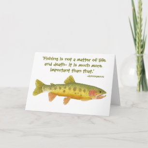 Carte Rio Grande Cutthroat avec citation humoristi