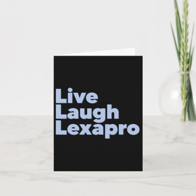 Carte Rire Lexapro Sensibilisation au suicide (Devant)