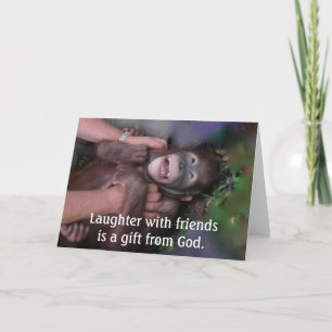 Carte Rires et amitié, Cadeau de Dieu