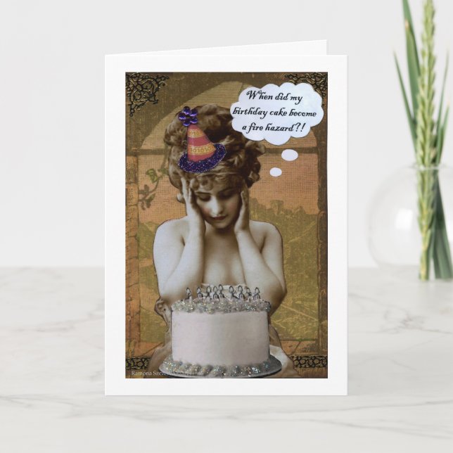 Carte Risque d'incendie Anniversaire (Devant)