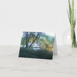 Carte River Boat Note Card