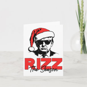 Carte Rizz La Saison Noël Humoristique Trump 2024 Sant