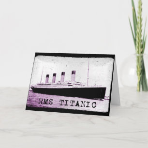 CARTE RMS TITANIC