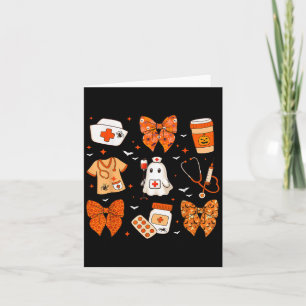 Carte Rn Cna Icu Scrub Nurse Boo Coquette Halloween Coût