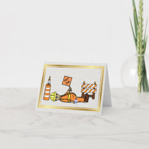 Carte Road or Highway Worker Birthday Card