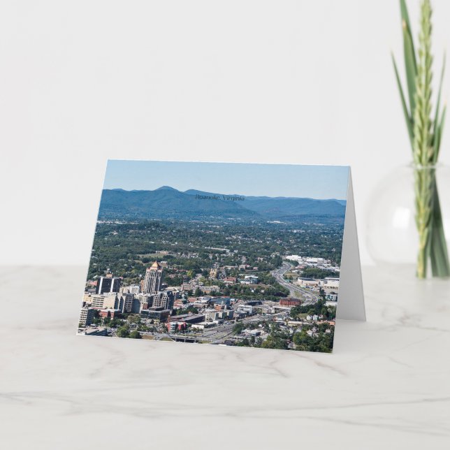 Carte Roanoke, Virginie panorama (Devant)