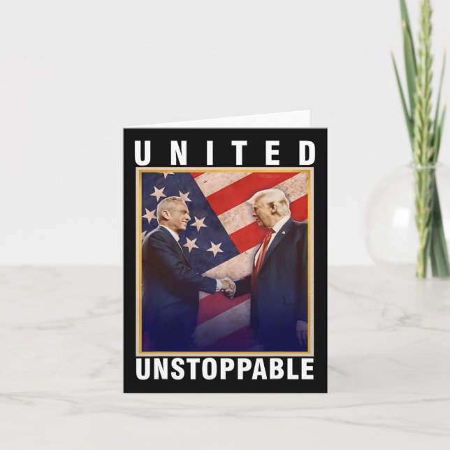 Carte Robert F Kennedy Jr Trump United Instoppable (Devant)