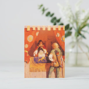 Carte Robin des Bois vintage rencontre la vierge de Mari