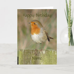 Carte "Robin-Oiseau européen le Northumberland