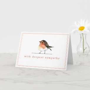 Carte Robin Rouge - Sympathie simple et élégante