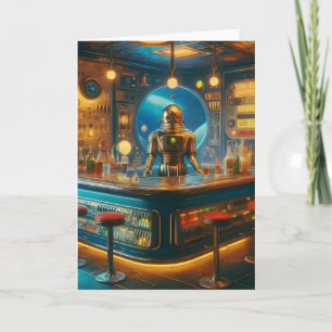 Carte Robot Bartender dans Interstellaire Space Age Dive