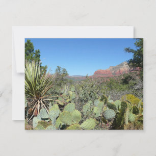Carte Rochers rouges et cactus I