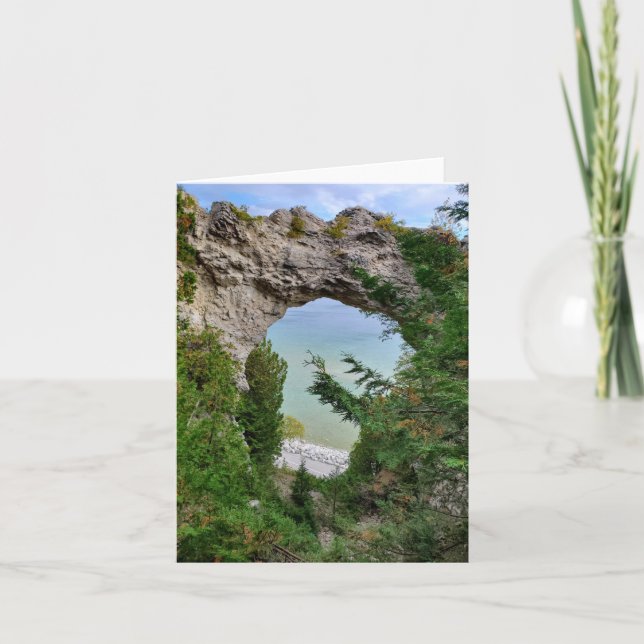 Carte Rock arc de l'île Mackinac (Devant)