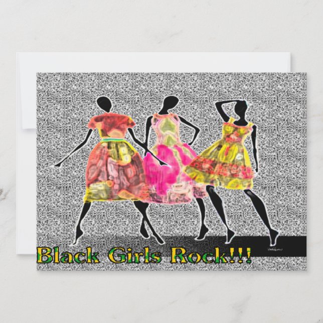 Carte Rock Black Girls (Devant)