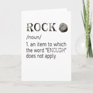 Carte Rock Collector Géologue de la géologie Rockhound