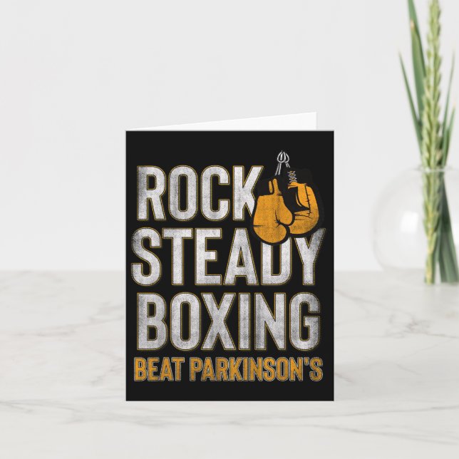 Carte Rock Steady Boxing Gants d'automne Parkinson Vinta (Devant)
