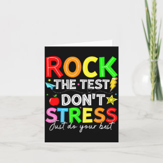 Carte Rock The Test Drôle pour les étudiants des enseign