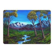 Rocky Mountain Stream peint Abstrait