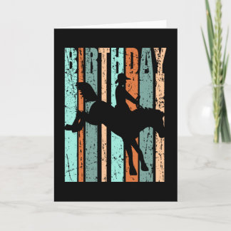 Carte Rodéo Anniversaire Hommes Femmes Enfants Cheval Lo