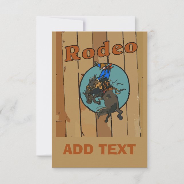 Carte Rodeo Bucse Horse (Devant)