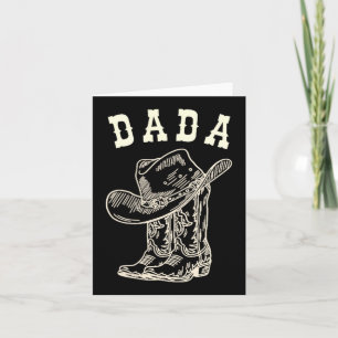 Carte Rodéo Dada Occidental Cow-boy Garçon d'anniversair