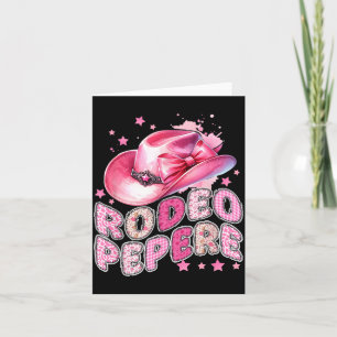 Carte Rodeo Pepere Cowgirl Rose 1er Anniversaire Famille