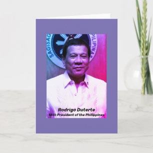 Carte Rodrigo Duterte, 16ème président des Philippines