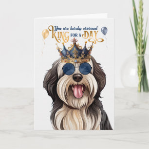 Carte Roi de chien tibétain Terrier pour une journée d'a