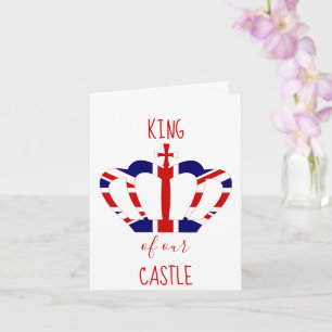 Carte Roi de notre Château Union Jack Couronne   FÊTE DE