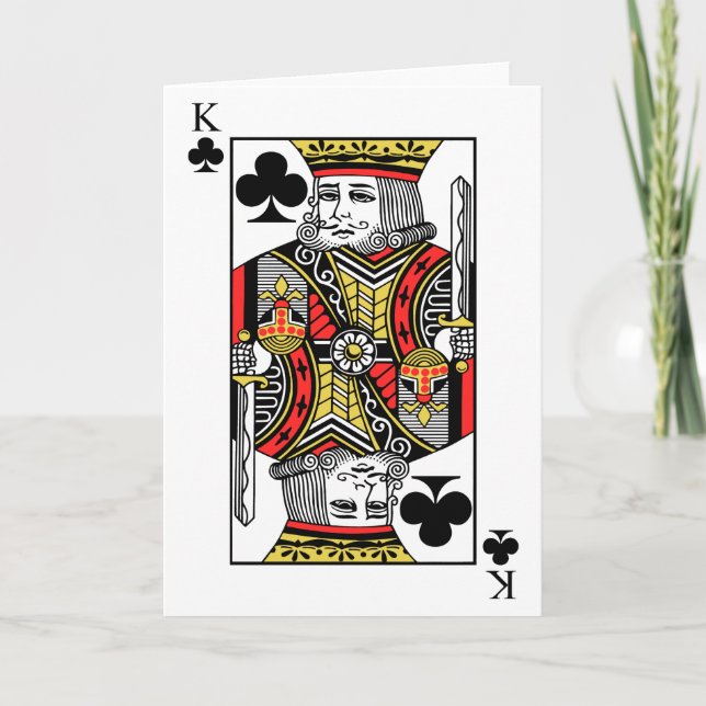 Carte Roi de trèfle (Devant)