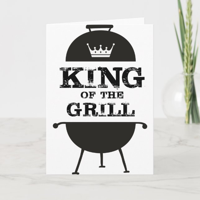 Carte Roi Du Grill, Couronne Blanche Noire (Devant)