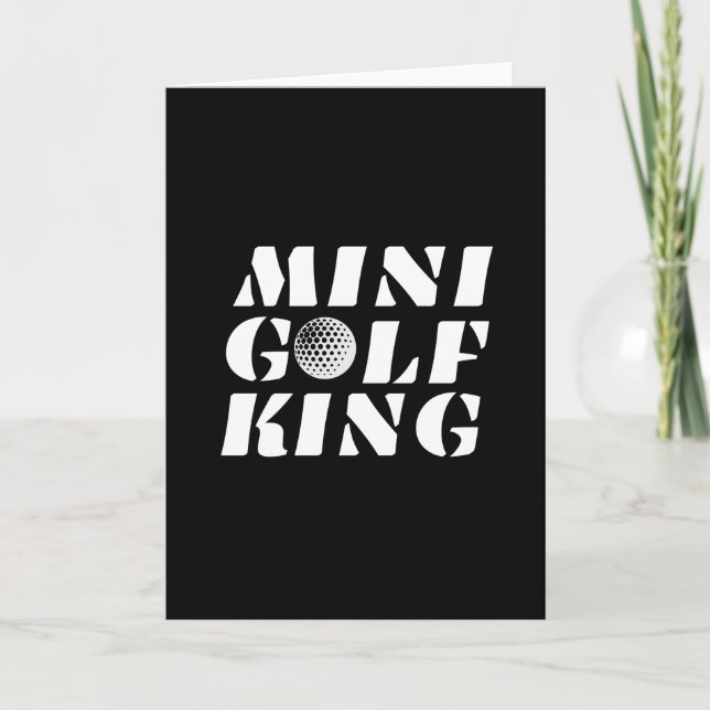 Carte Roi du Minigolf Champion de Minigolf Vainqueur (Devant)