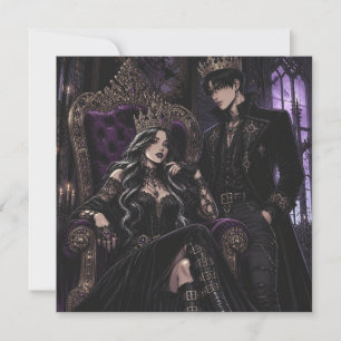 Carte Roi et Reine Gothiques Romantiques Esthétique So