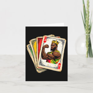Carte Roi noir afro-américain de cœur Histoire noire amé