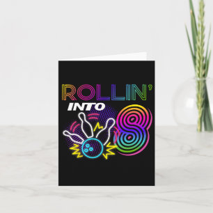 Carte Rollin Dans 8 Ans Anniversaire Bowling Party 8e