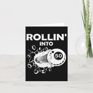 Carte Rollin Into 50 Billiards 50e Anniversaire Flaming 