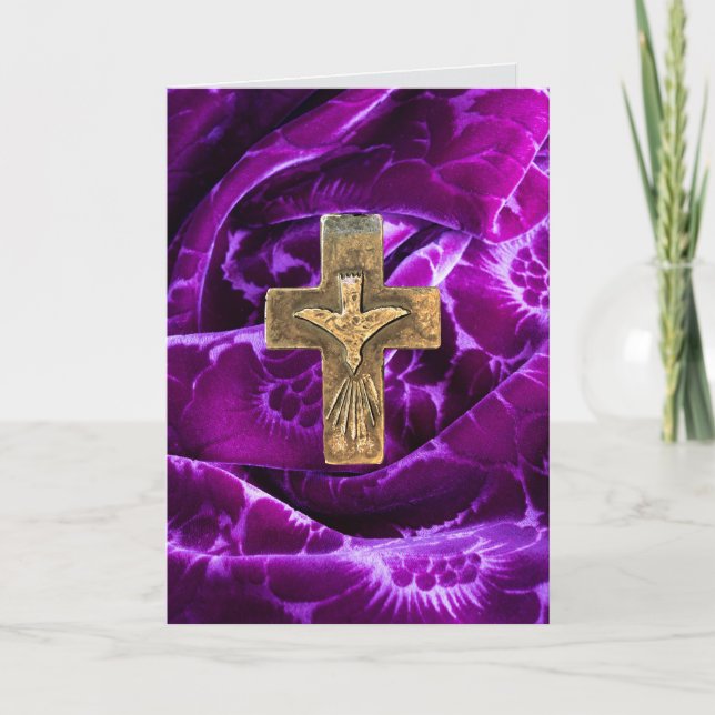 Carte Romains 5:5 Espoir foi croisée Religieux Chrétien (Devant)