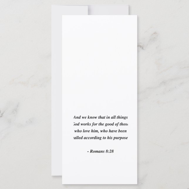 CARTE ROMAINS 8:28 (Devant)
