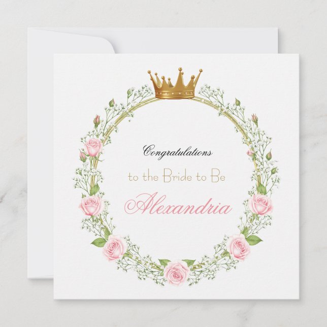 Carte Romance sur mesure aux joues roses : Roses et Resp (Devant)