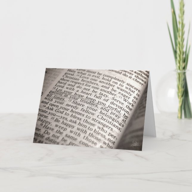Carte Romans 12:12 [Carte de voeux] (Devant)
