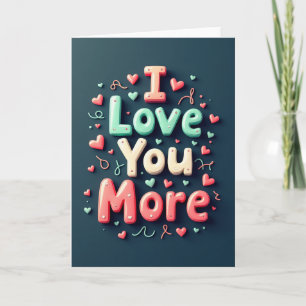 Carte romantique 3D « Je t'aime »