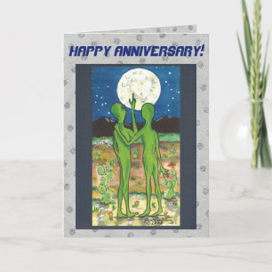 Carte Romantique Alien Anniversaire Personnalisez-